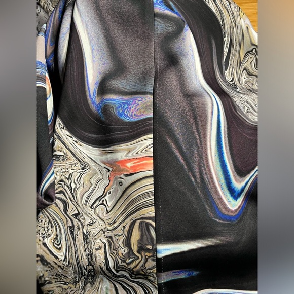 GUC Yigal Azrouël- Bodycon Abstract Scuba Fabric Dress. Size 2 - Picture 9 of 10